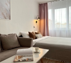 Однокомнатная квартира (Метро Ленинский проспект, 10 минут пешком) в Rauktis apartments