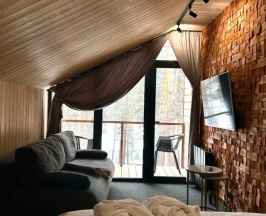 Номер в большом панорамном барнхаусе (2 этаж) для 2-4 гостей в Август