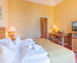 Двухместный номер Standard с видом на окрестности двуспальная кровать в Strandhotel Möwe