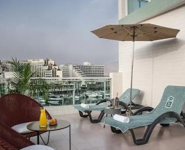 Двухместный люкс двуспальная кровать в Dan Panorama Eilat