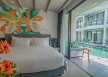 Четырёхместный семейный номер Deluxe 2 отдельные кровати в Hotel Tide Phuket