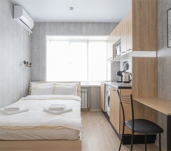 Небольшой двухместный номер с 1 кроватью в На Пушкинской