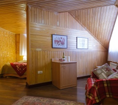 Студия с двуспальной кроватью в Вертикаль