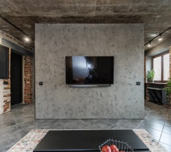 Двухместные апартаменты с 2 комнатами с балконом двуспальная кровать в Квартира Комфортный Лофт в Центре