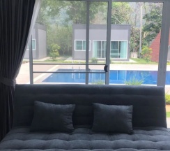 Коттедж с красивым видом из окна в Khaoyai Nature Resort