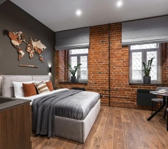 Двухместные апартаменты c 1 комнатой (двуспальная кровать) в GM Apartments