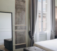 Одноместный люкс Deluxe двуспальная кровать в Gregorini Bingham Art Luxury Suites