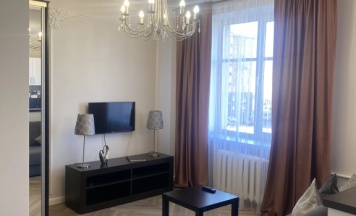 Апартаменты c 1 комнатой с красивым видом из окна в Апартаменты Проспект независимости 48