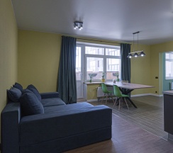 Апартаменты с балконом и с красивым видом из окна в Апартаменты Viipuri House люкс с сауной