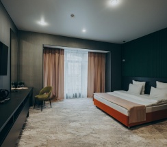 Номер делюкс с 1 двуспальной кроватью в Dombay winter hall