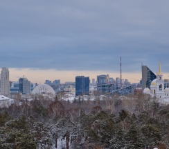 1-комнатные апартаменты люкс с 1 двуспальной кроватью в RentPlaza (РентПлаза) на улице Шейнкмана