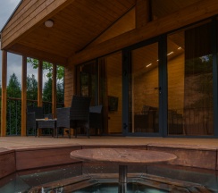 Четырёхместное шале с видом на горы в Тихая гавань