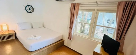 Двухместная вилла с видом на пляж (двуспальная кровать) в The C Samet Beach Resort