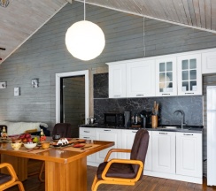 Шале с камином в Шале Мануки эн