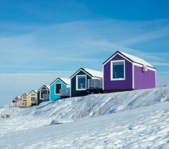 Синий домик на Лисьей Горе в Лисья Гора