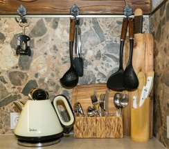 Двухуровневый номер в стиле греческой Спарты без окна в Греческий Олимп