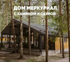 Дом с камином и сауной (до 8 гостей) МЕРКУРИАЛ в Berloga Country Resort