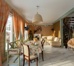 Коттедж《Шебби шик》с сауной и "Банным чаном" (расположен в Логиново) в Сканди хаус