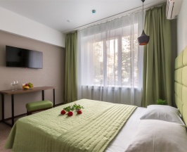 Бюджетный двухместный номер с 1 кроватью в Myhotel