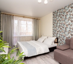 Апартаменты c 1 комнатой с красивым видом из окна в Апартаменты Однокомнатные рядом с рестораном Друзья