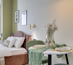 1-комнатные апартаменты студия Грин в Dream Apartmens