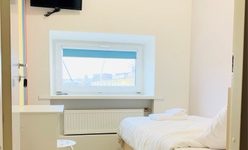 Одноместный номер с кроватью-чердак с общей ванной комнатой в Форвикс