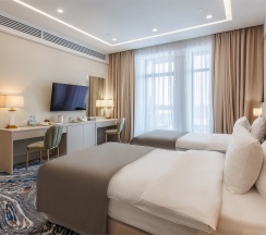 Комфорт с балконом и двумя раздельными кроватями в Minger Med SPA