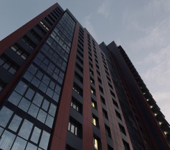 1-комнатные апартаменты улучшенные №114 в Hugge Place