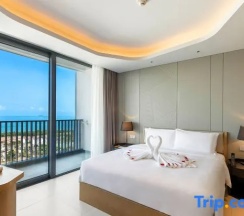 Семейный люкс Deluxe c 1 комнатой с видом на море в Oakwood Apartments Sanya