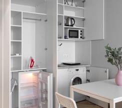 Апартаменты с видом на город 2 отдельные кровати в Апартаменты LITTE - Nordy Homes