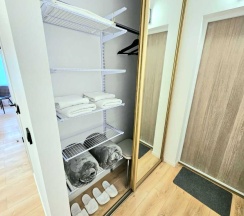 Двухместная студия Comfort с красивым видом из окна двуспальная кровать в Барсук