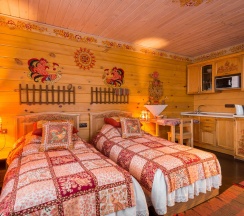 Номер студия стандарт с 2 односпальными кроватями в Золото Алтая