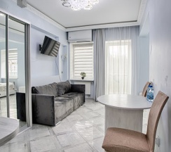 Двухместные апартаменты 11 с видом на парк двуспальная кровать в Exclusive Hotel&Apartments