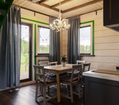 Коттедж Дуплекс с балконом и с красивым видом из окна в Заречье