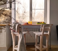 Семейный коттедж с красивым видом из окна в На прудах