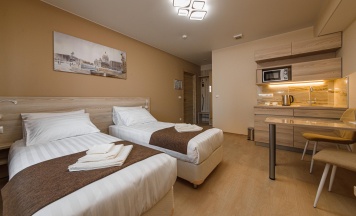 2-местный номер комфорт с 2 односпальными кроватями в Ленинградский