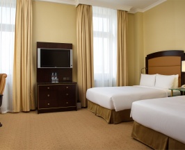Делюкс с двумя односпальными кроватями в Hilton Moscow Leningradskaya