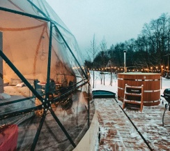 Геокупол Мечты о Париже в Вазуза Лав