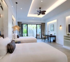 Двухместный клубный номер Garden Terrace 2 отдельные кровати в Отель Outrigger Koh Samui Beach Resort
