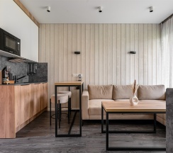 НОВЫЙ Апартамент «Семейный» с видом на лес в ОхтаПарк