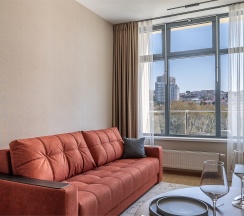 Двухкомнатный DeLuxe с одной спальней (6 этаж) в Real Apartments Sochi