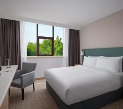 Двухместный номер с видом на город двуспальная кровать в DoubleTree by Hilton Shymkent