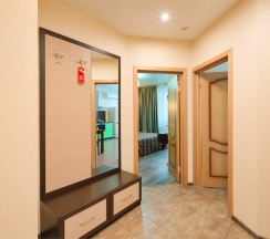 Однокомнатный номер бизнес-класса с гостиной-кухней и спальней в Degas lite hotel