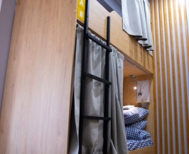 Кровать в общем номере в People Hostel & Suites