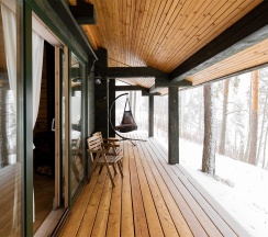 Коттедж премиум (Зелёный дом) в Forrest Lodge Karelia
