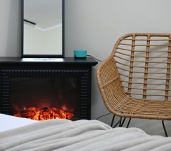 Дом с террасой и камином в Дух тайги