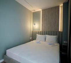 Апартаменты Премиум с двумя балконами и видом на горы в Alba inn apartments