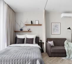 Студия Superior (общая ванная комната) в Апартаменты Andora apart | Дизайнерская Квартира на Красном проспекте