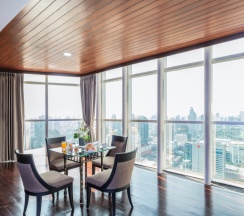 Двухместный люкс Sky Zone Panorama двуспальная кровать в Baiyoke Sky Hotel