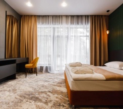 Номер делюкс с 1 двуспальной кроватью в Dombay winter hall